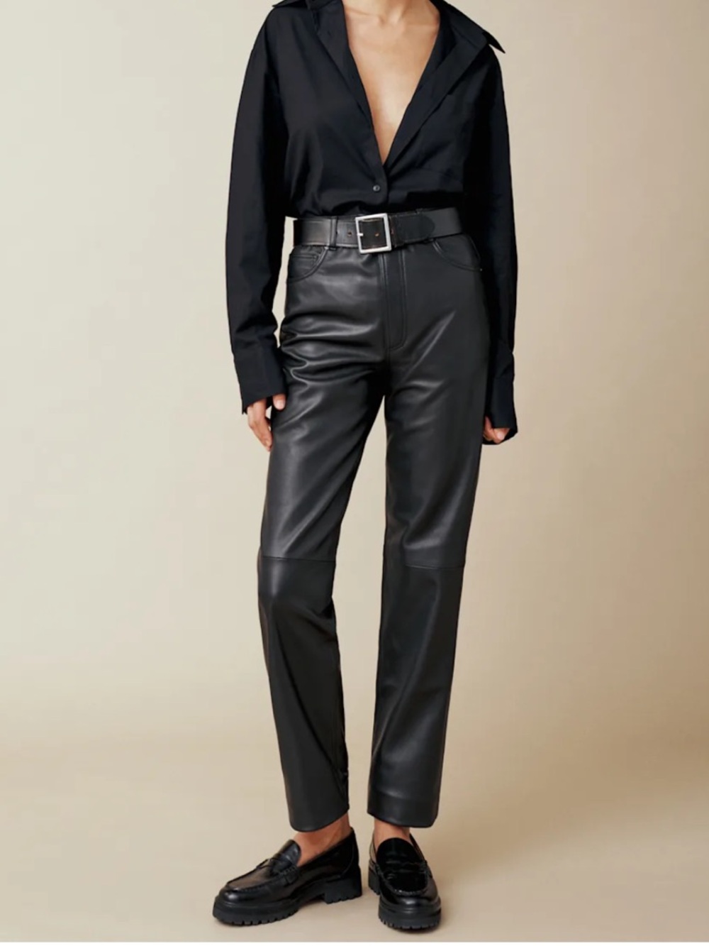 NWT Reformation x Veda Cynthia Leather Pants